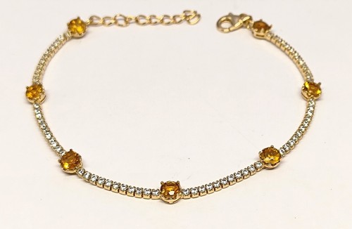 Citrin armband 925 ster - citrin,