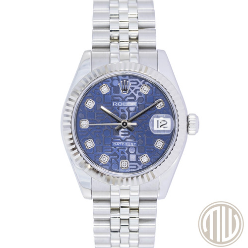 Rolex datejust blue - rolex, diamond