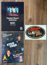 Data East Star Trek / 2 Flyer (deutsch + US) + 1 Aufkleber / Flipper Pinball
