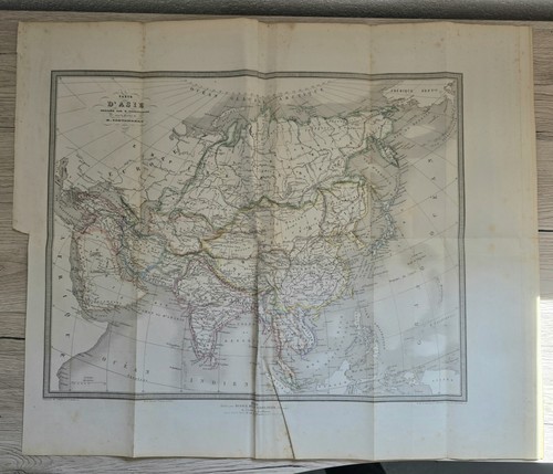 1858 asien karte - 1858, carte