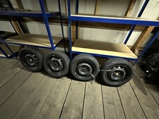 4x Stahlfelgen Kia Picanto 14x5J ET46 mit Sommerreifen Hankook 165/60 R14 75H