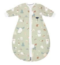 Alvi 425400210 110 Kugelschlafsack Mäxchen Thermo mit Arm Jersey Baby Forest Gr.
