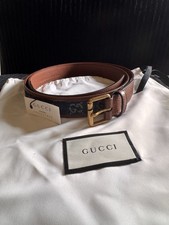 Gucci Gürtel HERREN/DAMEN Leder und Denim 105 cm NEU