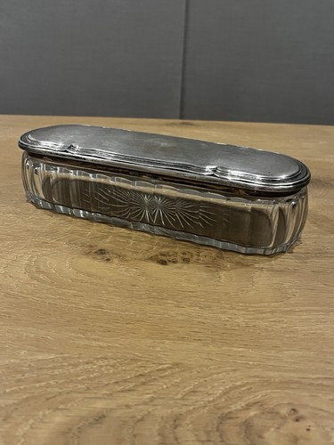 Große antike dose deckeldose - große,