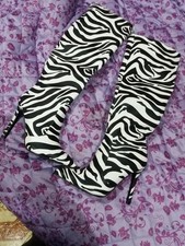 Zebra Stiefel High Heels