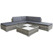 Polyrattan 6-tlg Garten Lounge