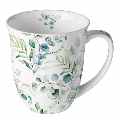 Porzellan tasse eucalyptus - porzellan-tasse, "eucalyptus
