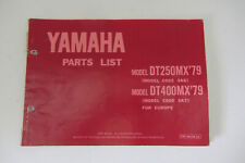 Teile Katalog / Parts List Yamaha DT 250 MX, DT 400 MX, 1979
