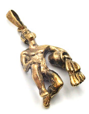 DESIGNER Wassermann Anhänger 925 Sterling Silber vergoldet Zodiac Sternzeichen