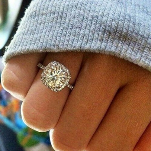 Rund diamant halo - rund,