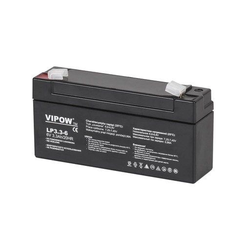 Gel batterie 3ah vipow - 6v,