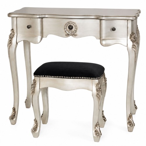 Schminktisch barock silber - silber, –