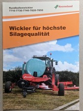 KVERNELAND 7710 7730 7820 Rundballenwickler Prospekt Traktor Bulldog Schlepper