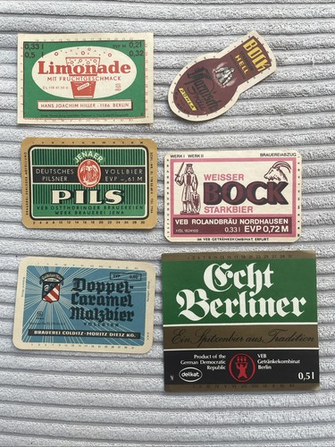Etiketten veb ddr - etiketten, brauerei