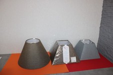 Lampenschirm Rund Eckig Grau