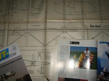 Bauplan für Funflyer"Der Butt", 120 cm Spannweite, und Hangsegler220 cm Spanne