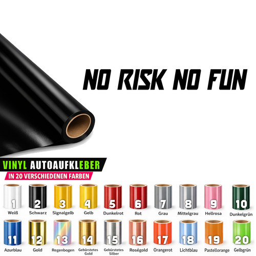 Risk fun auto aufkleber - no,