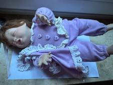 Sammlerpuppe, schlafendes Baby 33 cm, Ashton Drake Collection
