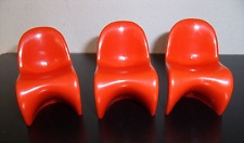 Vitra Dekofigur Panton Chair Miniatur  , Orange 3 Stück ca. 8 cm hoch