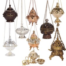 Weihrauchschwenker mit Kette Räuchergefäß Handarbeit Esoterik Deko viele Modelle