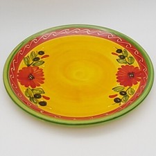 Runder Speiseteller Tapas Servierschale 26 cm Spanische Handarbeit Keramik Pottery