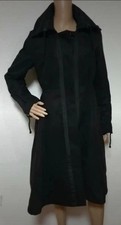 Linea Tesini Schwarzer eleganter Mantel Ausgestellt Gr 38 NEU