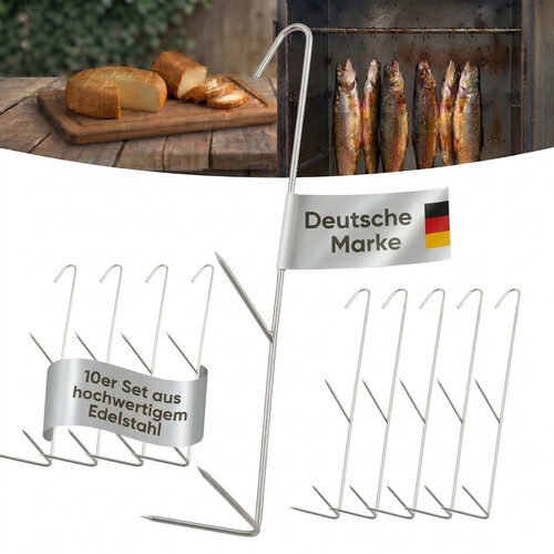 Ok4y räucherhaken edelstahl - räucherhaken,