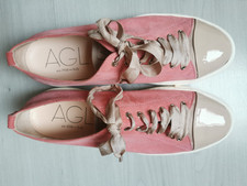 AGL Sneaker MOLLIE Gr. 41 Rosé Veloursleder Lackleder wie neu NP 230 €