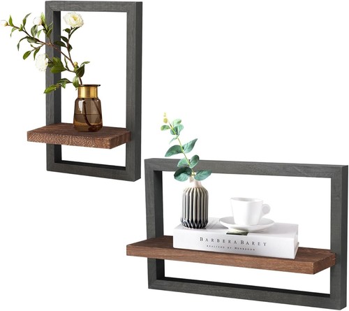 Holz hängeregal wandregal - 2x,