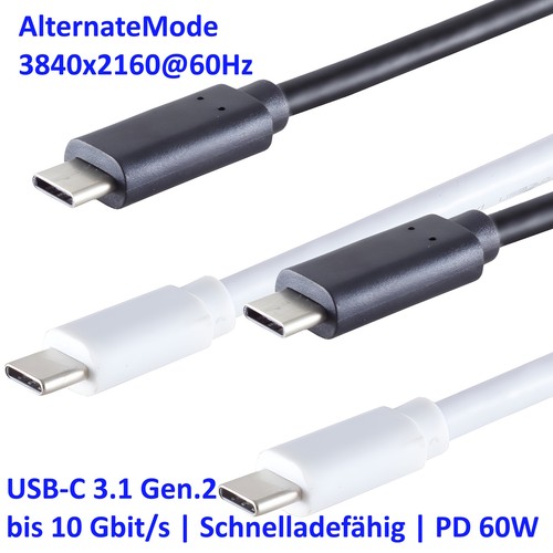 Usb schnellladekabel 60w - usb-c, pd