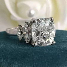 Damen 3.00 CT Cushion