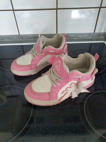 Rosa weiße skaterschuhe - rosa/weiße,