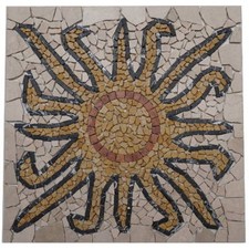 Marmor Rosone 60x60 Sonne