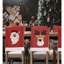Stuhlhusse rot Weihnachtsmann