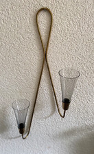 Vase Wandvase Messing mit