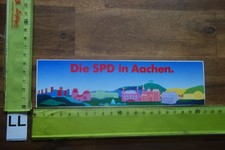Alter Aufkleber Politik Partei Wahlen SPD Stadt AACHEN