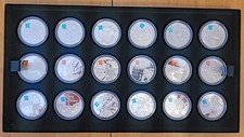 Royal Mint Olympia London 2012 Celebration of Britain 18 Münzen £5 Silber PP Set