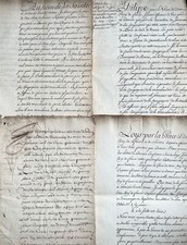 5 manuscrits relatifs au