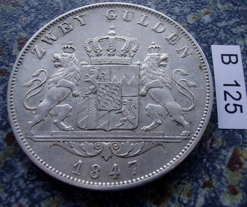 Bayern doppelgulden 1847 - doppelgulden,