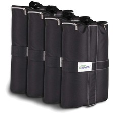 Zelt Gewichte Sandsäcke Set 4 Stück schwarz 18kg Tragfähigkeit