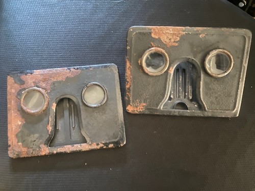Antiker klappbarer metall - 2x,
