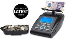 Money Counting Scale Note Coin Counter Machine Banknote Cash Currency UK ZZap