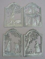 4 x Zinnbild klein "