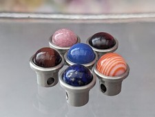 2mm Wechselköpfchen / Zylinder - Edelstein zur Wahl - kompat. mit Charlotte 21