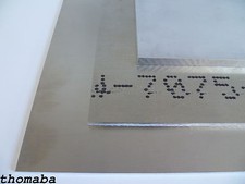 Aluminium Zuschnitte (Luftfahrt) hochfest (7075) 2-10 mm Länge / Breite wählbar