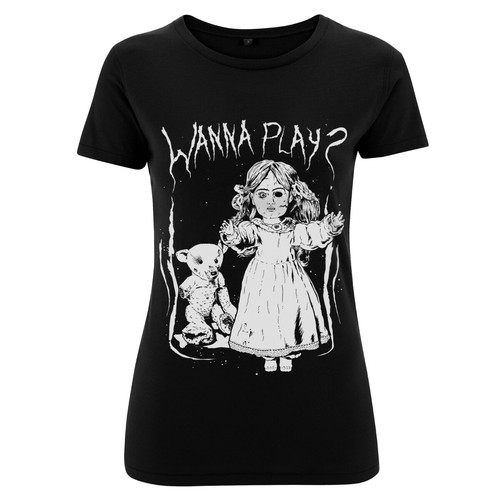 Girly shirt wanna play - shirt, "wanna