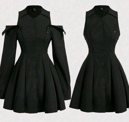 Kleid schwarz gothic - kleid, punk