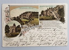 Ruine Scharzfels Litho-AK alt