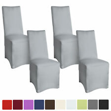 4x Stretch Hussen Stuhlhussen Stuhlbezug Bankettstuhl Stuhlüberzug Stuhlhusse