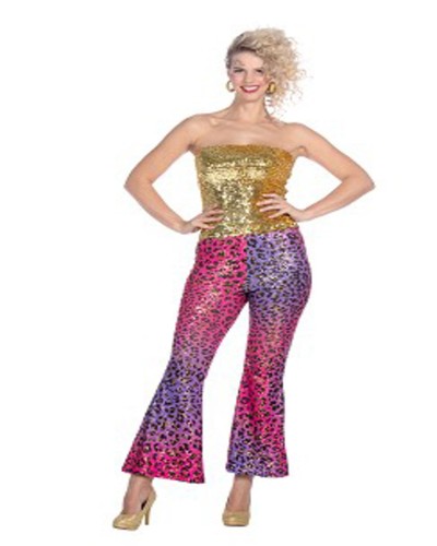 Leoparden schlaghose hippie - leoparden,